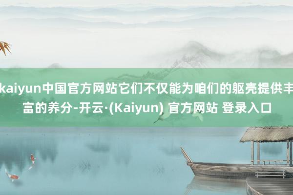 kaiyun中国官方网站它们不仅能为咱们的躯壳提供丰富的养分-开云·(Kaiyun) 官方网站 登录入口